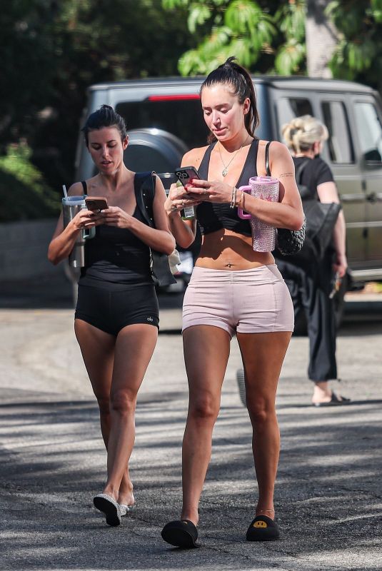 ANASTASIA KARANIKOLAOU Leaves Pilates Class with a Friend in Brentwood 09/11/2024
