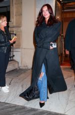 ANASTASIA KARANIKOLAOU Out for Dinner at Gigi