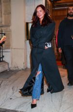 ANASTASIA KARANIKOLAOU Out for Dinner at Gigi