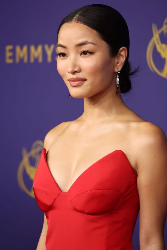 ANNA SAWAI at 76th Emmy Awards at Peacock Theatre in Los Angeles 09/15/2024