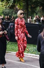 ANNA WINTOUR Arrives at Gucci Show at Milan Fashion Week 09/20/2024