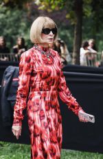 ANNA WINTOUR Arrives at Gucci Show at Milan Fashion Week 09/20/2024