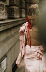 ANNABELLE HOY Arrives at Simone Rocha Show at London Fashion Week 09/15/2024