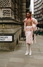ANNABELLE HOY Arrives at Simone Rocha Show at London Fashion Week 09/15/2024