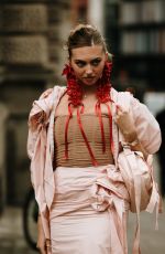 ANNABELLE HOY Arrives at Simone Rocha Show at London Fashion Week 09/15/2024