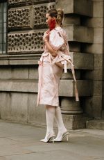 ANNABELLE HOY Arrives at Simone Rocha Show at London Fashion Week 09/15/2024