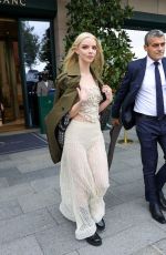 ANYA TAYLOR-JOY Heading to Christian Dior Fashion Show in Paris 09/24/2024