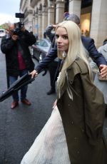 ANYA TAYLOR-JOY Takes Selfies with Her Fans at Paris Fashion Week 09/24/2024