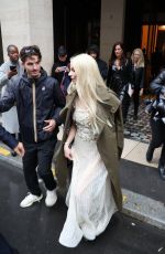 ANYA TAYLOR-JOY Takes Selfies with Her Fans at Paris Fashion Week 09/24/2024