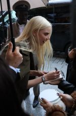 ANYA TAYLOR-JOY Takes Selfies with Her Fans at Paris Fashion Week 09/24/2024