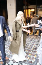 ANYA TAYLOR-JOY Takes Selfies with Her Fans at Paris Fashion Week 09/24/2024
