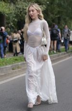 ARINA SHELDON Arrives at Gucci Show at Milan Fashion Week 09/20/2024