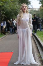 ARINA SHELDON Arrives at Gucci Show at Milan Fashion Week 09/20/2024