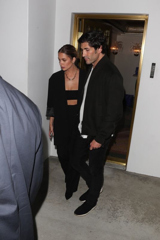 ASHLEY BENSON and Brandon Davis Arrives at Lalo Tequila Emmy Afterparty in West Hollywood 09/16/2024