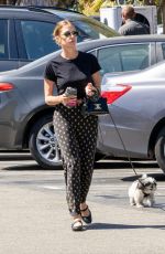 ASHLEY BENSON and Brandon Davis Out with Their Dog in Studio City 09/16/2024