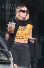 ASHLEY BENSON Leaves a Hair Salon in Los Angeles 09/25/2024