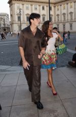 ASHLEY PARK and Paul Forman Arrives at Max Mara x Ashley Park Dinner in Milan 09/21/2024