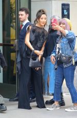 ASHLEY PARK Takes Selfies with Fans Outside Her Hotel in New York 09/18/2024
