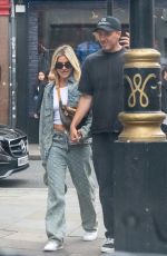 ASHLEY ROBERTS and George Rollinson Out in London 09/06/2024