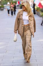 ASHLEY ROBERTS Arrives at Heart Breakfast Show in London 09/11/2024