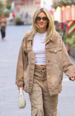 ASHLEY ROBERTS Arrives at Heart Breakfast Show in London 09/11/2024