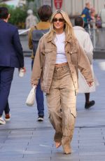 ASHLEY ROBERTS Arrives at Heart Breakfast Show in London 09/11/2024