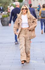 ASHLEY ROBERTS Arrives at Heart Breakfast Show in London 09/11/2024