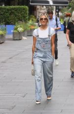 ASHLEY ROBERTS Arrives at Heart Radio in London 09/03/2024