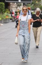 ASHLEY ROBERTS Arrives at Heart Radio in London 09/03/2024