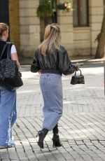 ASHLEY ROBERTS Arrives at Heart Radio in London 09/12/2024