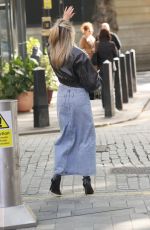 ASHLEY ROBERTS Arrives at Heart Radio in London 09/12/2024