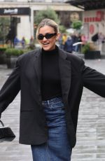 ASHLEY ROBERTS Arrives at Heart Radio in London 09/27/2024