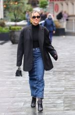 ASHLEY ROBERTS Arrives at Heart Radio in London 09/27/2024