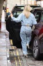 ASHLEY ROBERTS in Double Denim Leave Heart Radio in London 09/26/2024
