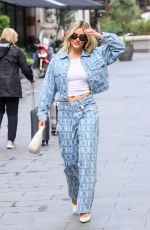 ASHLEY ROBERTS in Double Denim Leave Heart Radio in London 09/26/2024