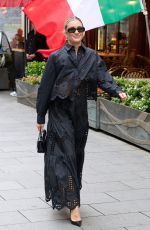 ASHLEY ROBERTS Leaves Heart Radio in London 09/10/2024