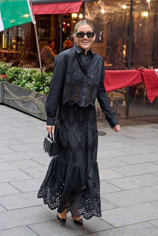 ASHLEY ROBERTS Leaves Heart Radio in London 09/10/2024