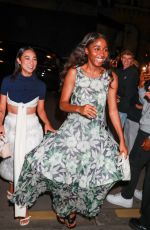 AYO EDEBITI Arrives at a Party at Costes at Paris Fashion Week 09/28/2024