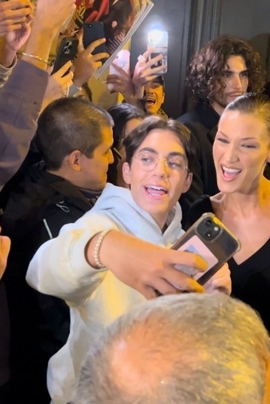 BELLA HADID Arrives at YSL After-party in Paris 09/24/2024