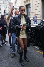 BELLA HADID Leaves a Fitting Session for YSL in Paris 09/23/2024
