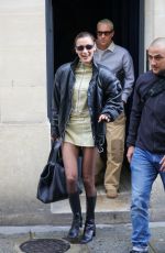 BELLA HADID Leaves a Fitting Session for YSL in Paris 09/23/2024