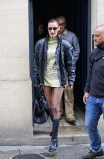 BELLA HADID Leaves a Fitting Session for YSL in Paris 09/23/2024