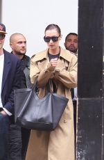 BELLA HADID Leaves Valentino Store in Paris 09/22/2024