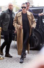 BELLA HADID Leaves Valentino Store in Paris 09/22/2024