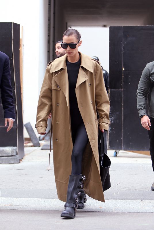 BELLA HADID Leaves Valentino Store in Paris 09/22/2024