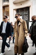 BELLA HADID Out and About in Paris 09/22/2024