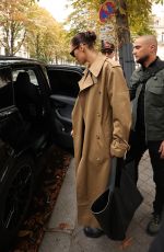 BELLA HADID Out and About in Paris 09/22/2024