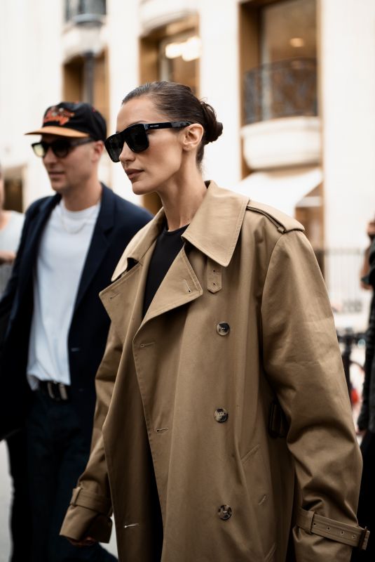 BELLA HADID Out and About in Paris 09/22/2024