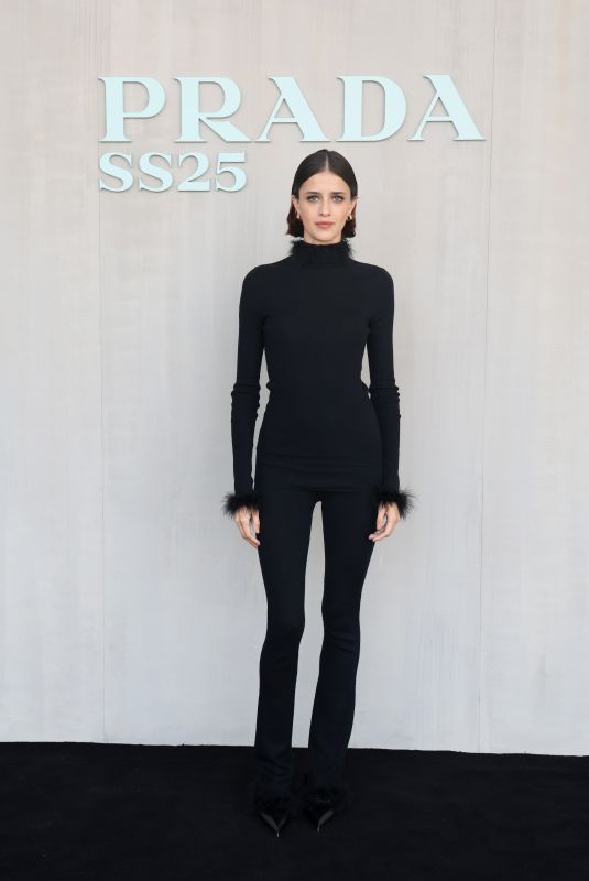 BENEDETTA PORCAROLI at Prada Spring/Summer 2025 Womenswear Fashion Show in Milan 09/19/2024