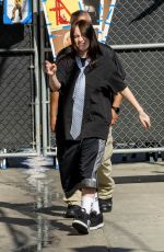 BILLIE EILISH Arrives at Jimmy Kimmel Live! in Hollywood 09/03/2024